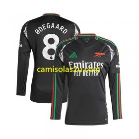 Camisolas de futebol Arsenal Martin Odegaard 8 Equipamento Alternativa 2024/25 Manga Comprida